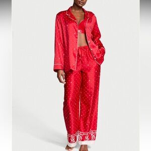 Victoria’s Secret Glazed Satin Long Pajama Set
